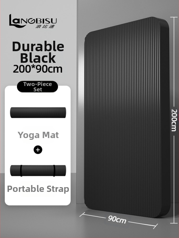 Seljakuivatav meeste treeningmatt algajatele, laiendatud ja pikendatud libisemiskindel kulumiskindel treeningjoogamatt sportimiseks