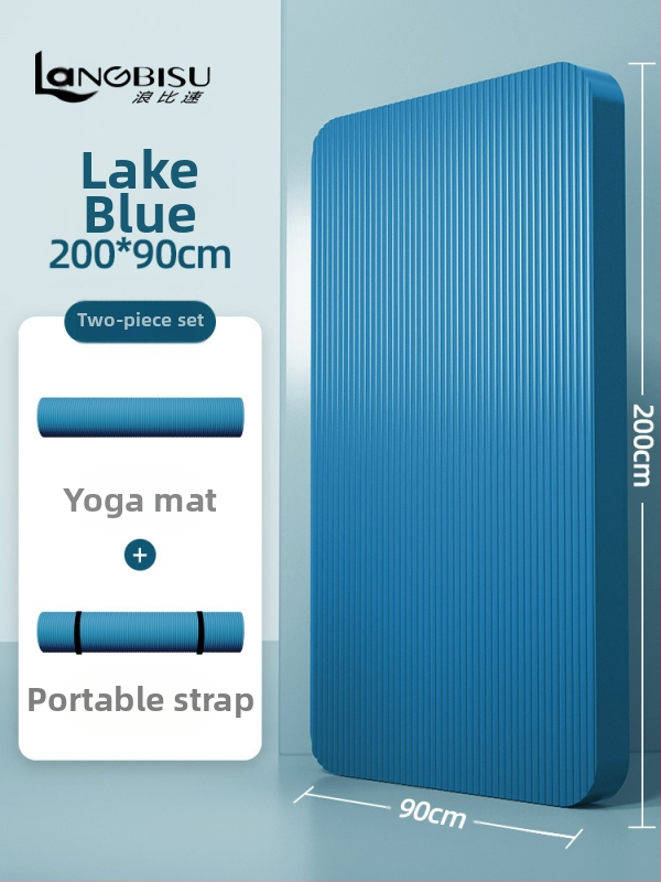 Seljakuivatav meeste treeningmatt algajatele, laiendatud ja pikendatud libisemiskindel kulumiskindel treeningjoogamatt sportimiseks