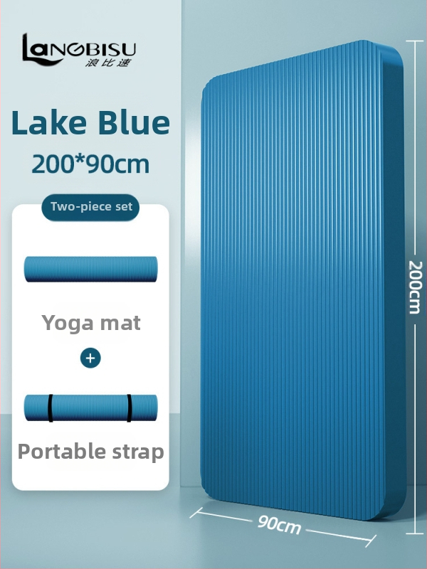 Seljakuivatav meeste treeningmatt algajatele, laiendatud ja pikendatud libisemiskindel kulumiskindel treeningjoogamatt sportimiseks