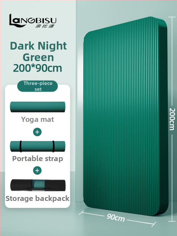 Seljakuivatav meeste treeningmatt algajatele, laiendatud ja pikendatud libisemiskindel kulumiskindel treeningjoogamatt sportimiseks