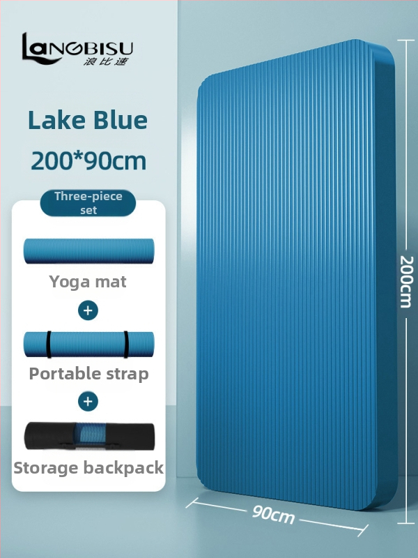 Seljakuivatav meeste treeningmatt algajatele, laiendatud ja pikendatud libisemiskindel kulumiskindel treeningjoogamatt sportimiseks