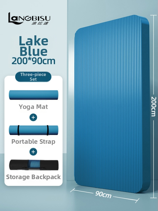 Seljakuivatav meeste treeningmatt algajatele, laiendatud ja pikendatud libisemiskindel kulumiskindel treeningjoogamatt sportimiseks