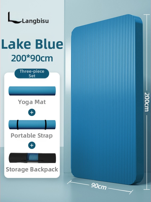 Seljakuivatav meeste treeningmatt algajatele, laiendatud ja pikendatud libisemiskindel kulumiskindel treeningjoogamatt sportimiseks