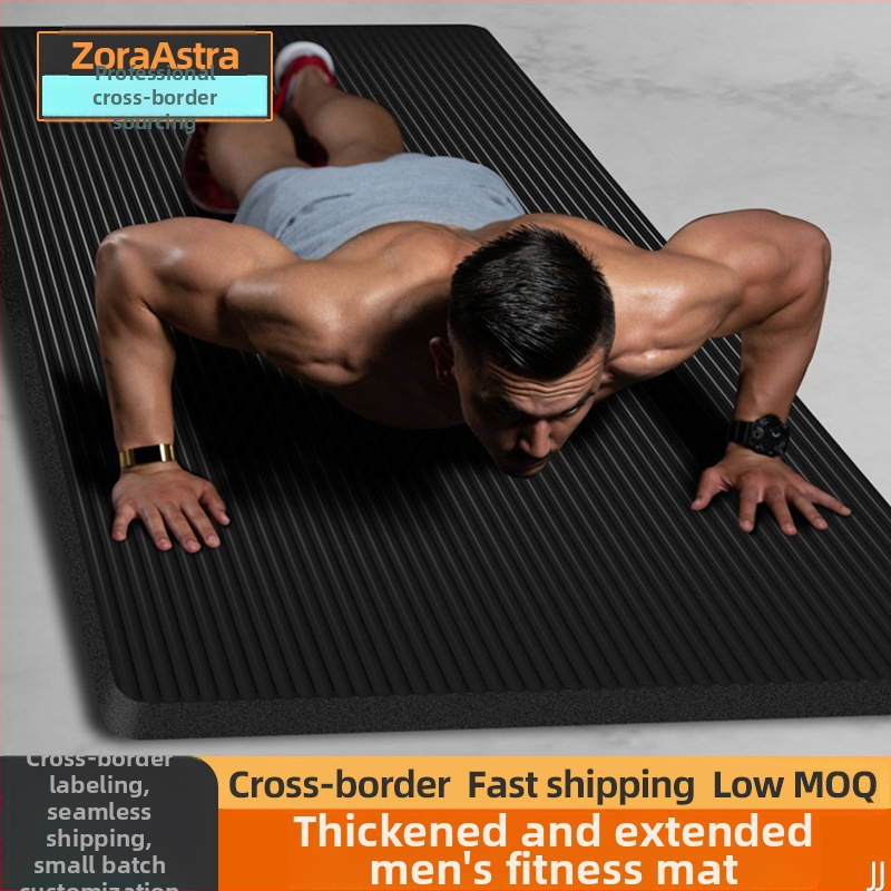 Seljakuivatav meeste treeningmatt algajatele, laiendatud ja pikendatud libisemiskindel kulumiskindel treeningjoogamatt sportimiseks