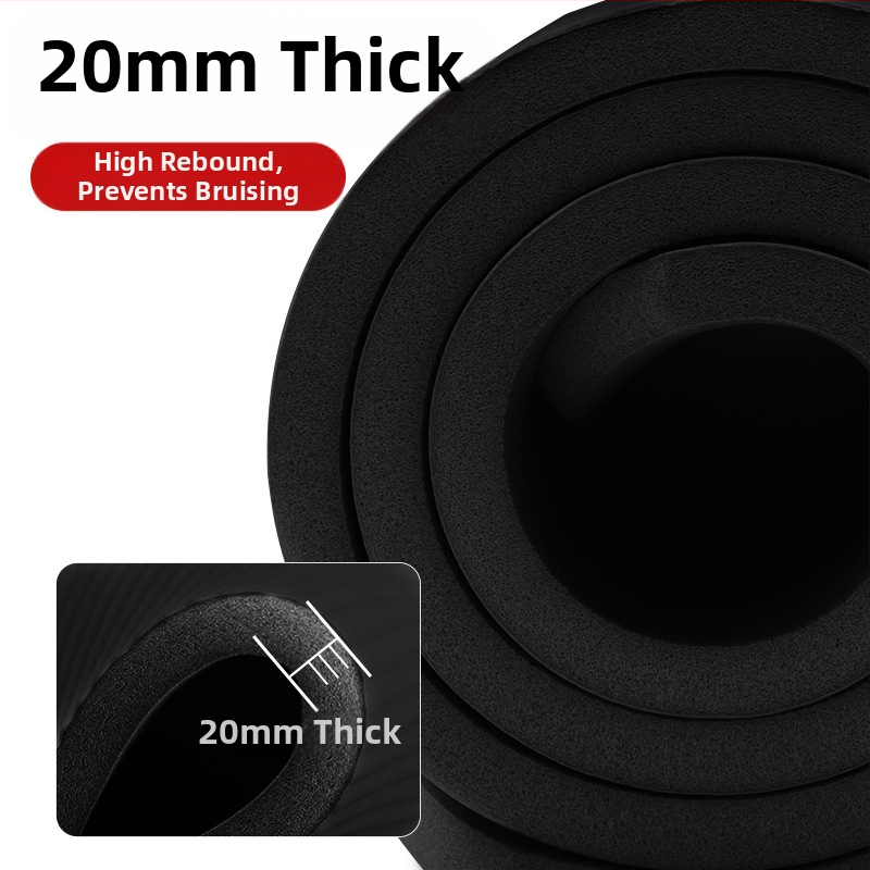 Мъжка фитнес постелка за начинаещи, съхнеща на гърба, разширена и удължена, неплъзгаща се, устойчива на износване, постелка за йога за спорт