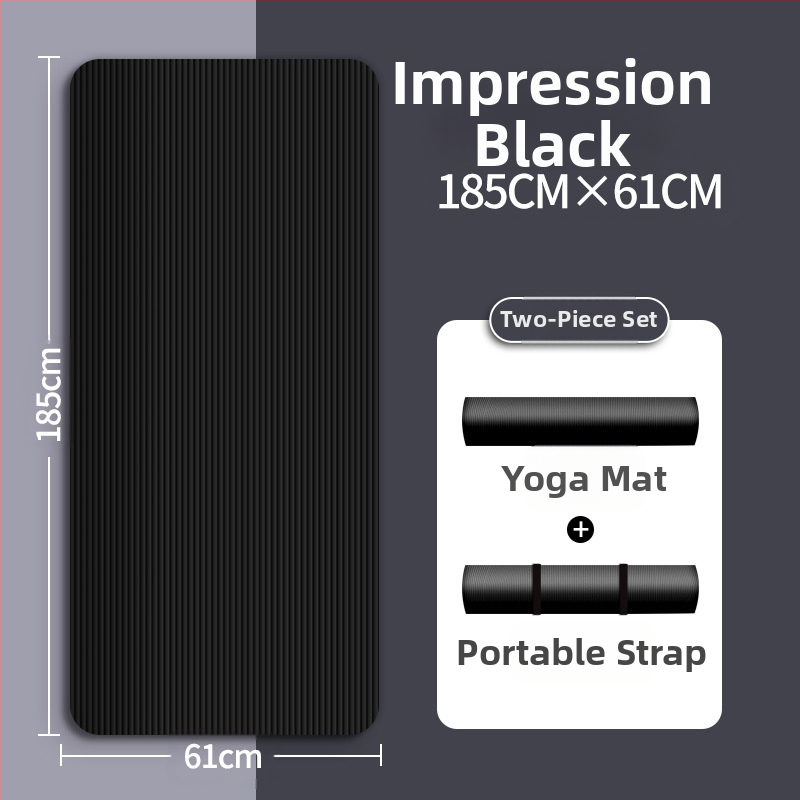 Seljakuivatav meeste treeningmatt algajatele, laiendatud ja pikendatud libisemiskindel kulumiskindel treeningjoogamatt sportimiseks