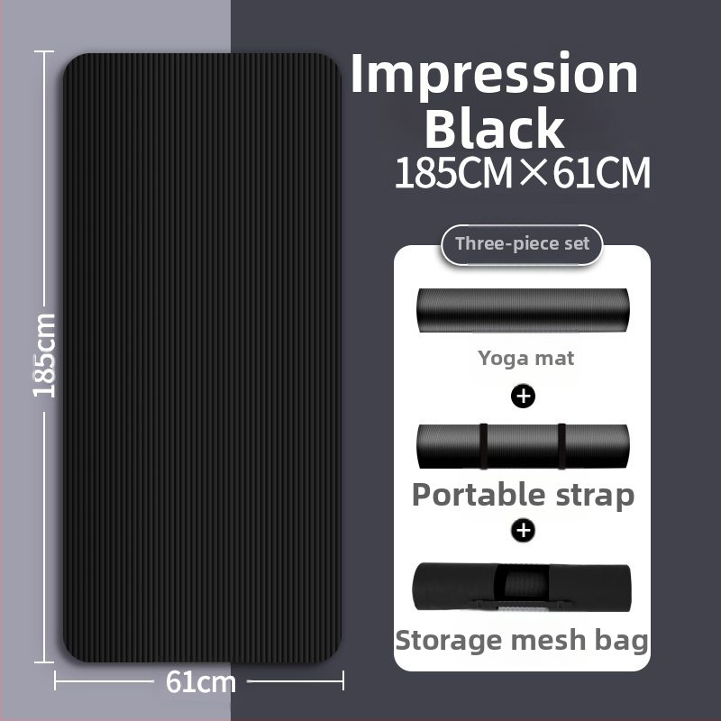 Seljakuivatav meeste treeningmatt algajatele, laiendatud ja pikendatud libisemiskindel kulumiskindel treeningjoogamatt sportimiseks