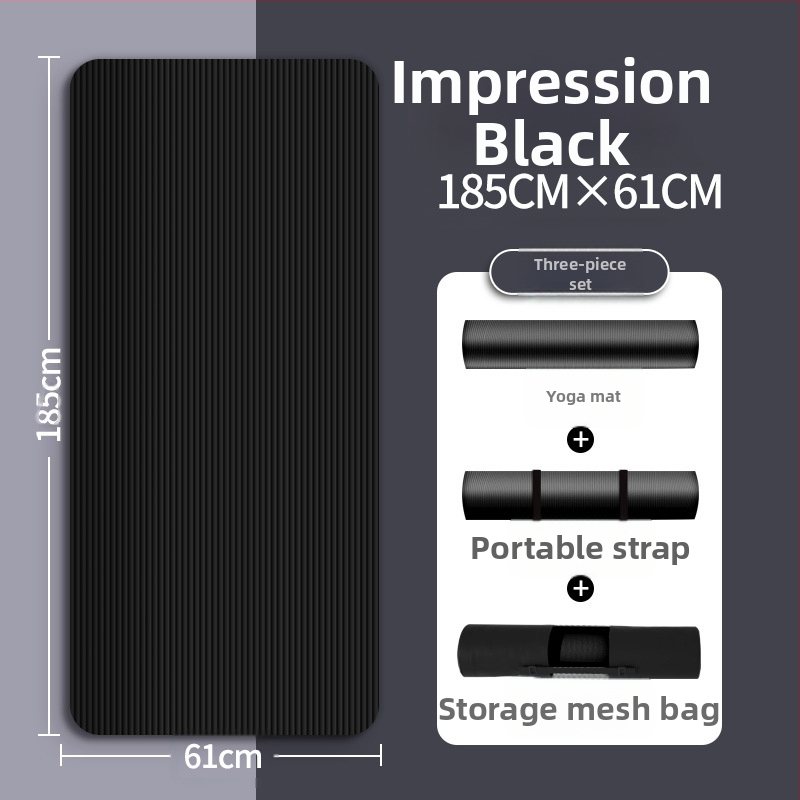Seljakuivatav meeste treeningmatt algajatele, laiendatud ja pikendatud libisemiskindel kulumiskindel treeningjoogamatt sportimiseks