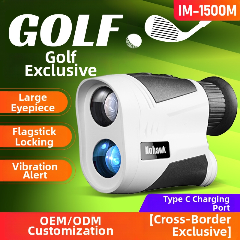 IM-1500m lézeres távolságmérő, kézi távolságmérő, golfteleszkóp, távolságmérő, újratölthető
