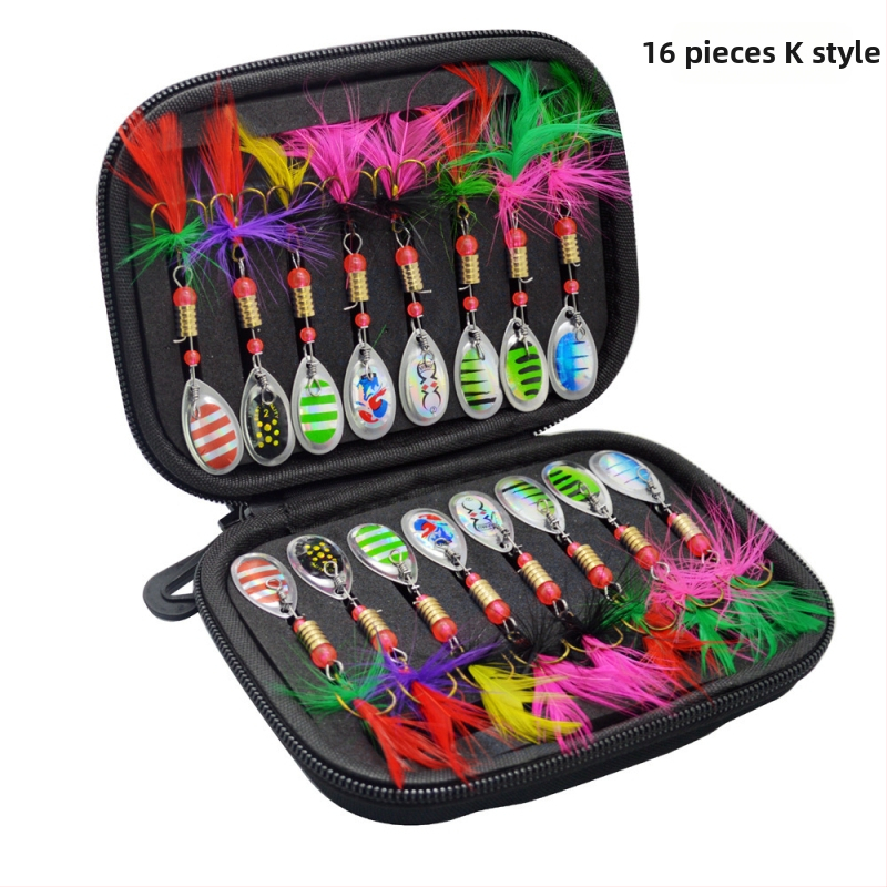 „Luya“ besisukančių kompozicinių blizgučių maišelių rinkinys, išorinių maišelių rinkinys, 16 dalių, metalinis, rankomis sukamas „Luya“ blizgučiais