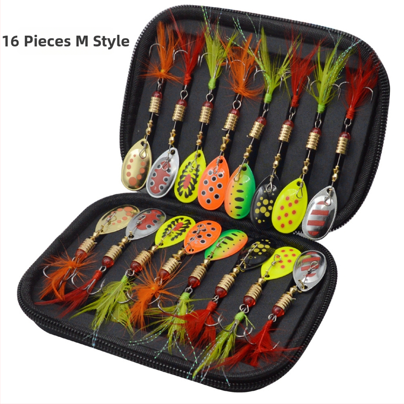 „Luya“ besisukančių kompozicinių blizgučių maišelių rinkinys, išorinių maišelių rinkinys, 16 dalių, metalinis, rankomis sukamas „Luya“ blizgučiais