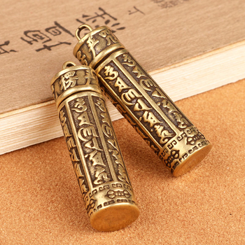 Куха чианска мантра месингова ключодържател персонализиран креативен ключодържател за кола висулка бижута подарък висулка