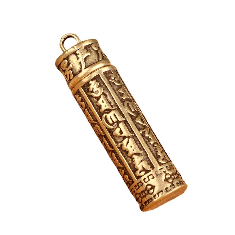 Куха чианска мантра месингова ключодържател персонализиран креативен ключодържател за кола висулка бижута подарък висулка