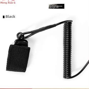 [1697 Συλλογή Λαού] Σχοινί όπλου με ελατήριο από ατσάλι molle, σχοινί ασφαλείας Anti-lost, περίγραμμα όπλου 92G, άλλαξε σε περίγραμμα τηλεσκοπικού όπλου