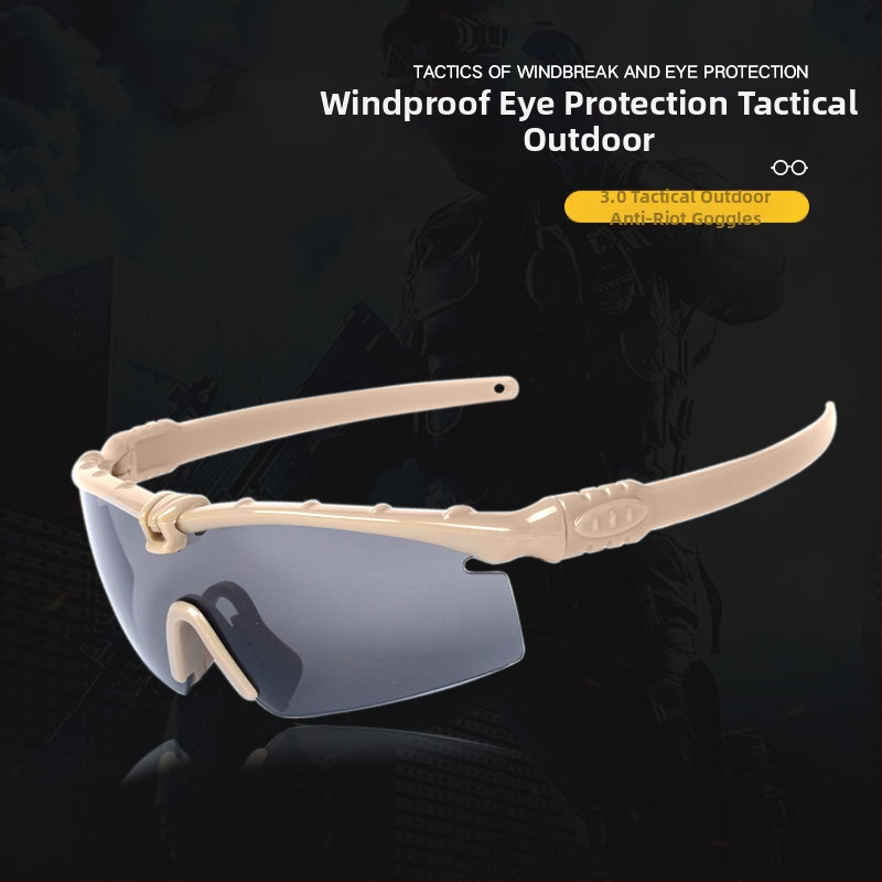 Uued taktikalised 3.0 mässuvastased kaitseprillid CS laskeprillid, elektrilised jalgrattasõiduprillid, tuulekindlad löögikindlad prillid