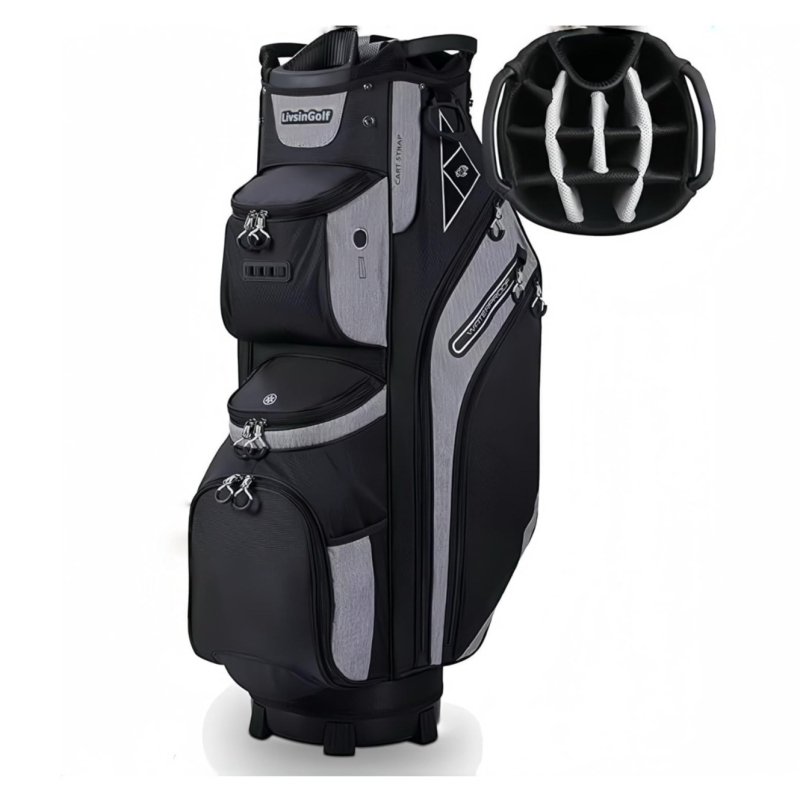 Neperšlampamas golfo vežimėlio krepšys T400 snaigės audinio EVA plastikinis galvos rėmas lauko sportui Nešiojamas golfas