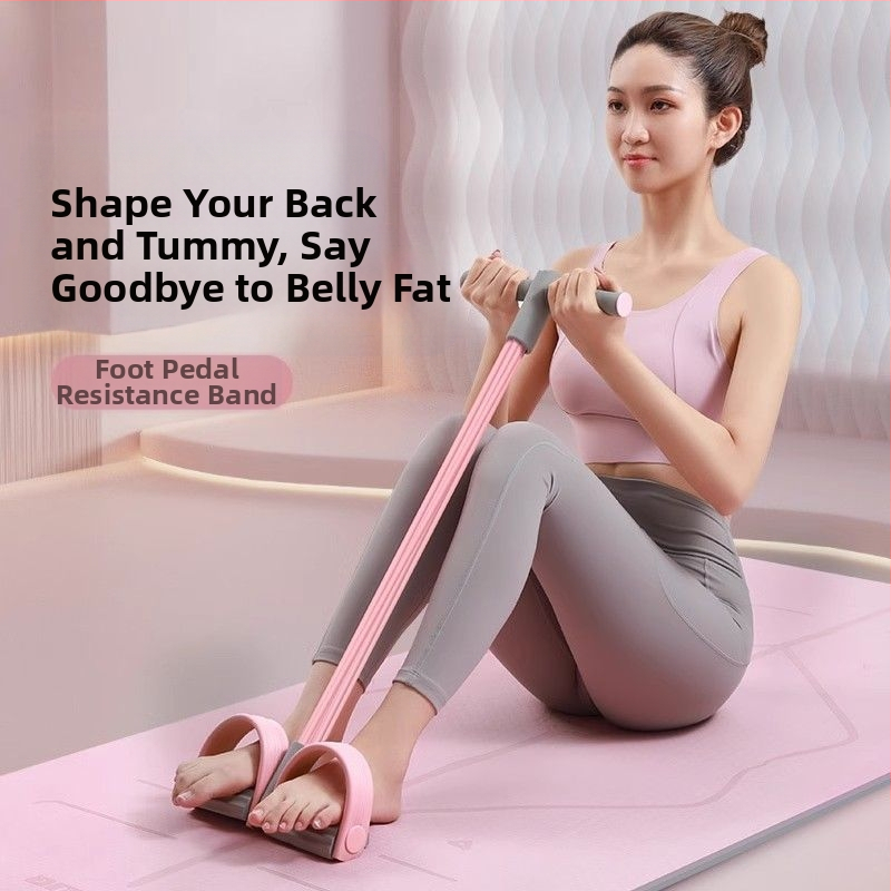 Малко многофункционално устройство за издърпване на педали за коремни преси, помощно устройство за йога с педали за дърпане на въже на едро