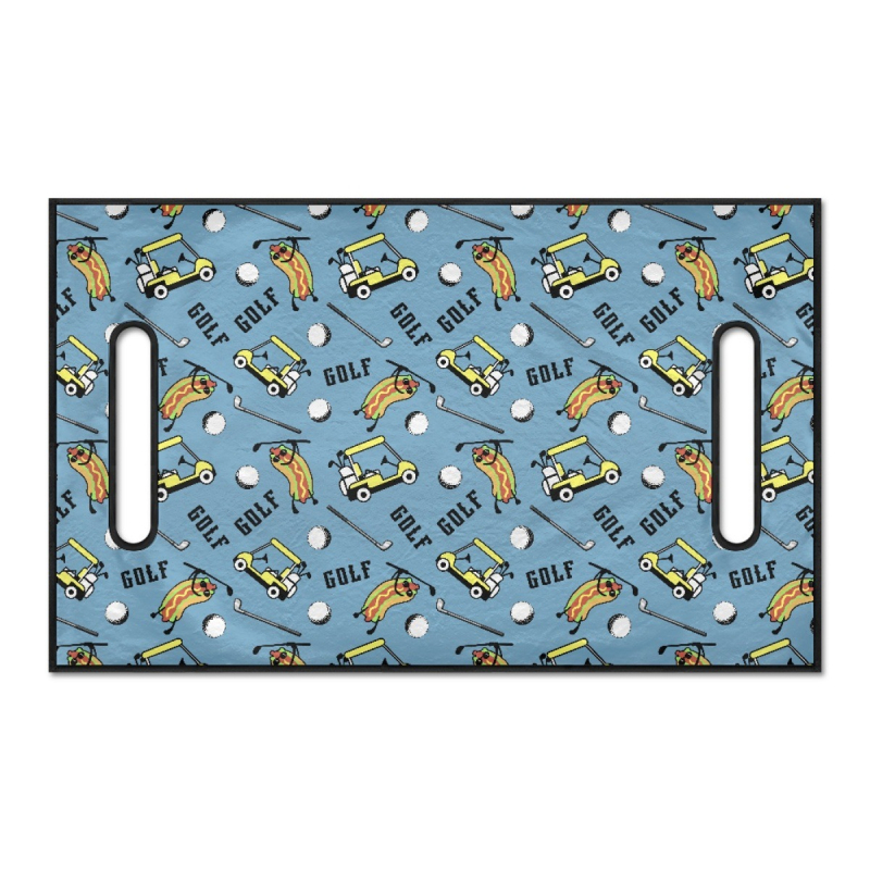 Kryt na golfové loptičky z polar flísového materiálu na cezhraničné turistické auto, čierny vankúš na mapu