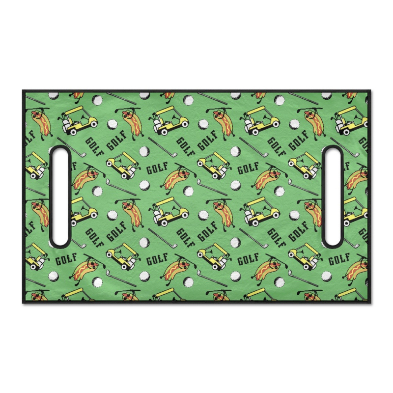 Kryt na golfové loptičky z polar flísového materiálu na cezhraničné turistické auto, čierny vankúš na mapu