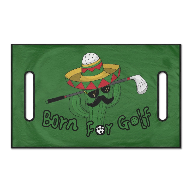 Kryt na golfové loptičky z polar flísového materiálu na cezhraničné turistické auto, čierny vankúš na mapu