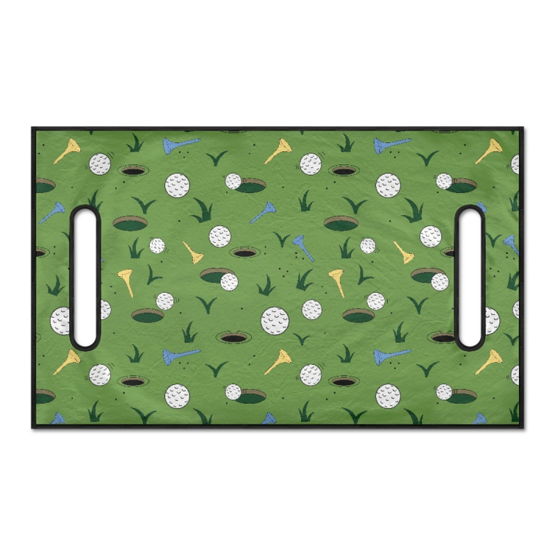 Kryt na golfové loptičky z polar flísového materiálu na cezhraničné turistické auto, čierny vankúš na mapu