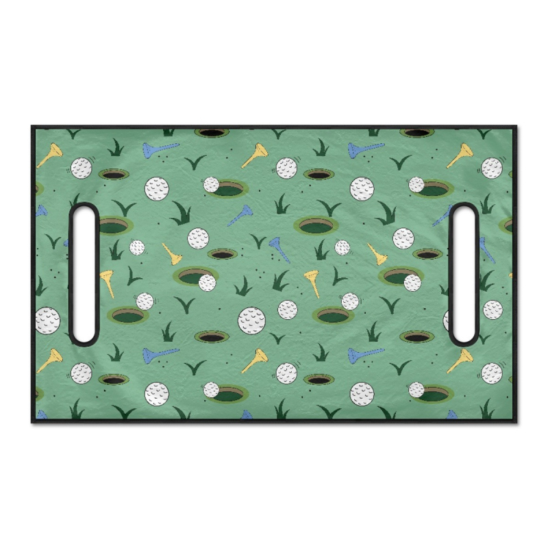 Kryt na golfové loptičky z polar flísového materiálu na cezhraničné turistické auto, čierny vankúš na mapu