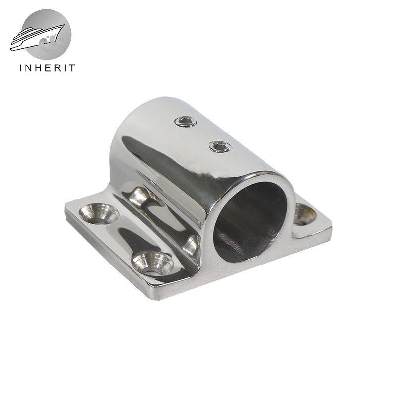 Spetsiaalne kandiline iste Precision Cast Yacht Marine riistvara tarvikud Hulgimüük 316 roostevabast terasest 22/25 mm 1-tolline toruiste