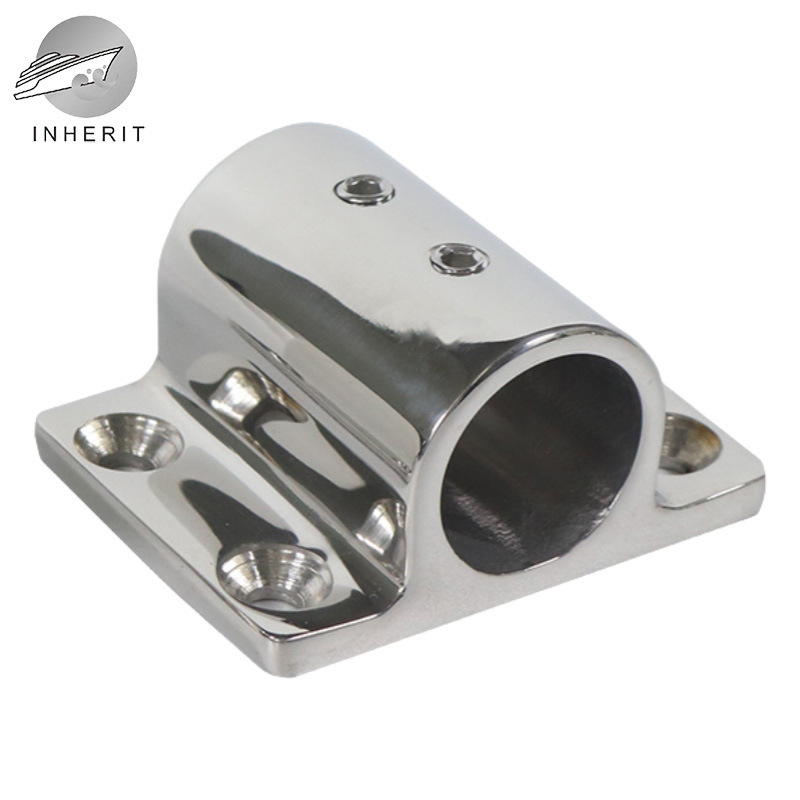 Spetsiaalne kandiline iste Precision Cast Yacht Marine riistvara tarvikud Hulgimüük 316 roostevabast terasest 22/25 mm 1-tolline toruiste