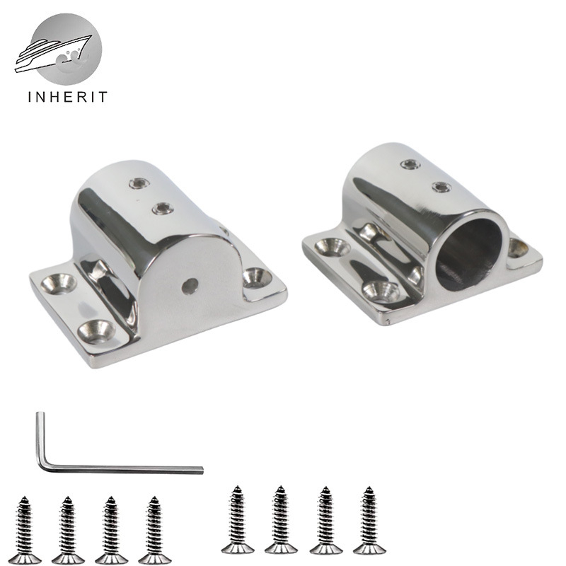 Spetsiaalne kandiline iste Precision Cast Yacht Marine riistvara tarvikud Hulgimüük 316 roostevabast terasest 22/25 mm 1-tolline toruiste