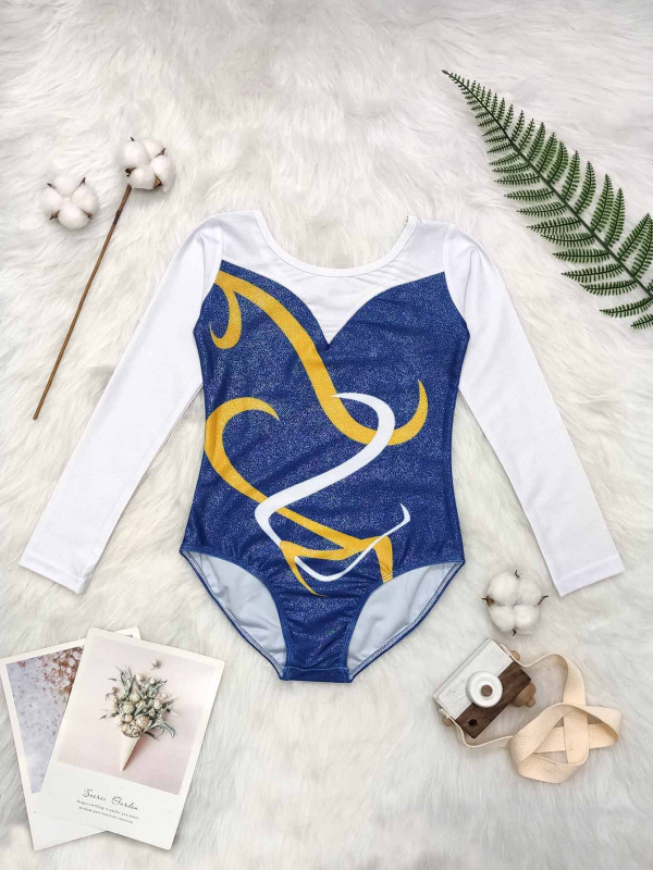 Laste ühes tükis võistluslik aeroobikaülikond, võistlusriietus, ergutusmeeskonna riietus, professionaalne võimlemisriietus, professionaalne võistlusriietus