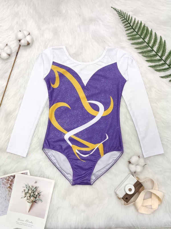 Laste ühes tükis võistluslik aeroobikaülikond, võistlusriietus, ergutusmeeskonna riietus, professionaalne võimlemisriietus, professionaalne võistlusriietus