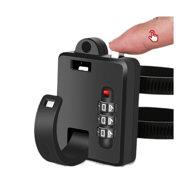 Elektrinis akumuliatorinis automobilio šalmo užraktas su slaptažodžiu, apsaugantis nuo vagystės, fiksuota apsaugos kepurės spyna su nemokama spynos sagtimi, slaptažodžiu, šalmo užraktas