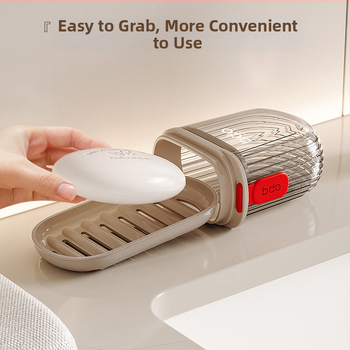 Etravel Easy Travel Σαπουνόκουτο Ταξιδιού Δημιουργικό Σκεπαστό Σφραγισμένο Σαπουνόκουτο Αποχέτευσης Φορητό Αποθήκευση Επαγγελματικών Ταξιδιών