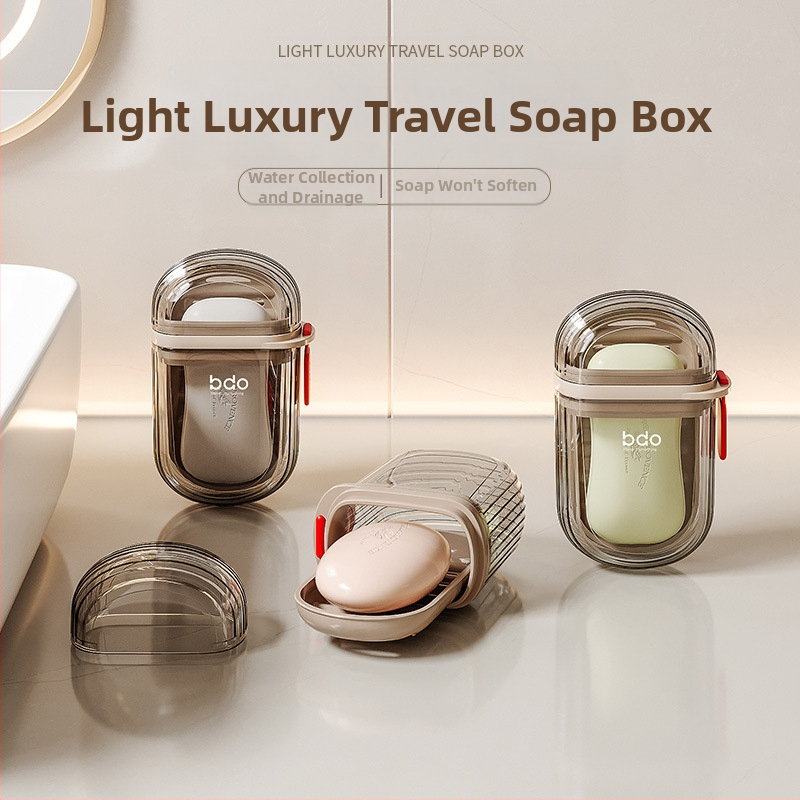 Etravel Easy Travel Σαπουνόκουτο Ταξιδιού Δημιουργικό Σκεπαστό Σφραγισμένο Σαπουνόκουτο Αποχέτευσης Φορητό Αποθήκευση Επαγγελματικών Ταξιδιών