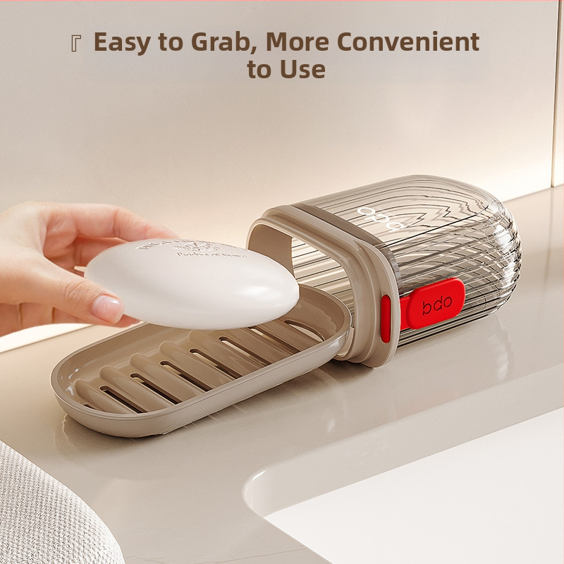 Etravel Easy Travel Mydlo Box Cestovné Kreatívne Kryté Zapečatené Mydlo Box Odtok Prenosné Služobné Cestovanie Úložný priestor