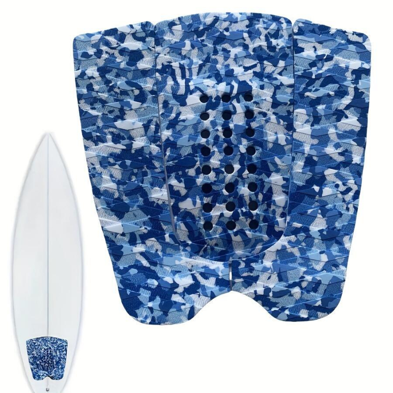 EVA подложка за сърф с къса дъска, противоплъзгаща се подложка с ромбовиден мотив, самозалепваща се подложка за гръб, аксесоар, противоплъзгаща се подложка за наклонена пета, малка подложка за опашка, комплект от три части