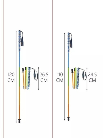 Tiesioginio gamyklinio tiekimo itin lengva, didelio modulio anglies pluošto penkių dalių sulankstoma laipiojimo lazda bekelei