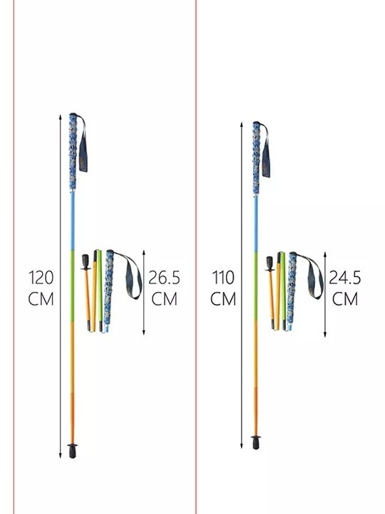 Tiesioginio gamyklinio tiekimo itin lengva, didelio modulio anglies pluošto penkių dalių sulankstoma laipiojimo lazda bekelei