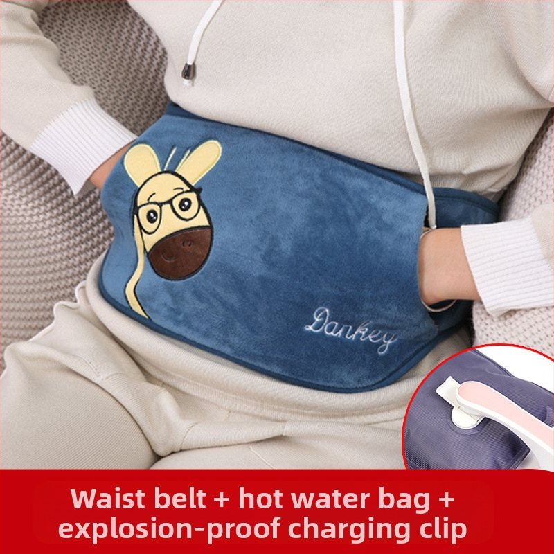 Karšto vandens maišelis, įkraunamas, sprogimui atsparus, šilto vandens maišelis, vilnonis, mielas, šiltas kūdikio mergaitės karštas kompresas, juosmens, pilvuko ir rankų šildytuvas