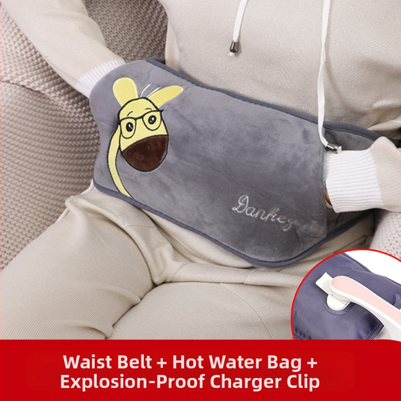 Karšto vandens maišelis, įkraunamas, sprogimui atsparus, šilto vandens maišelis, vilnonis, mielas, šiltas kūdikio mergaitės karštas kompresas, juosmens, pilvuko ir rankų šildytuvas