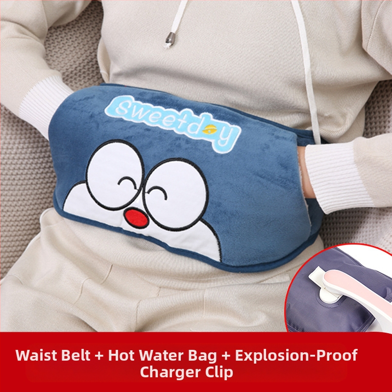 Karšto vandens maišelis, įkraunamas, sprogimui atsparus, šilto vandens maišelis, vilnonis, mielas, šiltas kūdikio mergaitės karštas kompresas, juosmens, pilvuko ir rankų šildytuvas