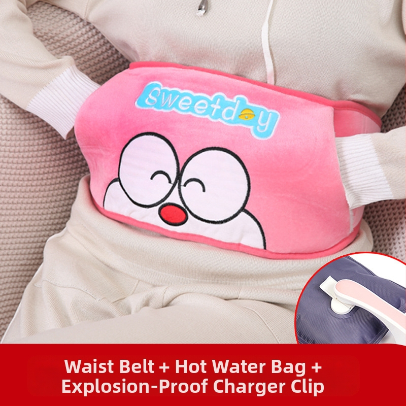 Karšto vandens maišelis, įkraunamas, sprogimui atsparus, šilto vandens maišelis, vilnonis, mielas, šiltas kūdikio mergaitės karštas kompresas, juosmens, pilvuko ir rankų šildytuvas