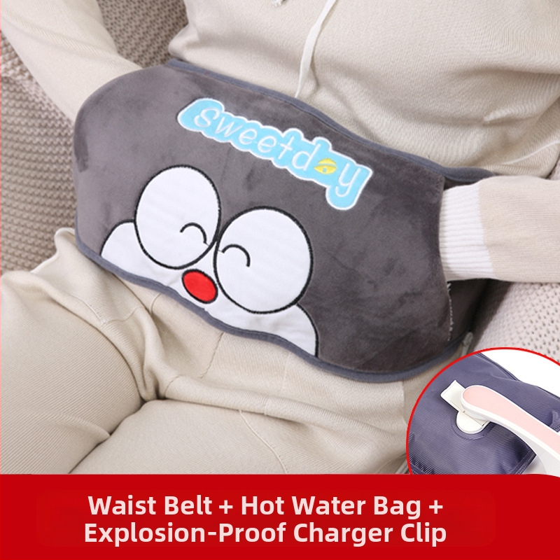 Karšto vandens maišelis, įkraunamas, sprogimui atsparus, šilto vandens maišelis, vilnonis, mielas, šiltas kūdikio mergaitės karštas kompresas, juosmens, pilvuko ir rankų šildytuvas