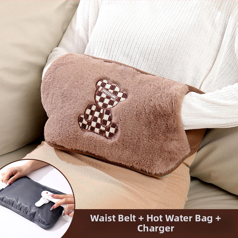 Karšto vandens maišelis, įkraunamas, sprogimui atsparus, šilto vandens maišelis, vilnonis, mielas, šiltas kūdikio mergaitės karštas kompresas, juosmens, pilvuko ir rankų šildytuvas