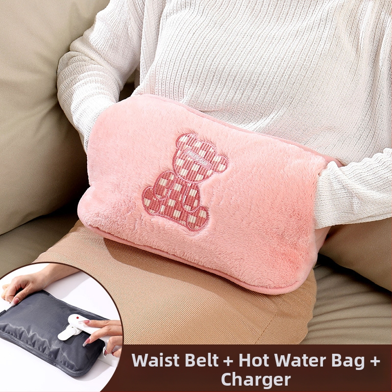 Karšto vandens maišelis, įkraunamas, sprogimui atsparus, šilto vandens maišelis, vilnonis, mielas, šiltas kūdikio mergaitės karštas kompresas, juosmens, pilvuko ir rankų šildytuvas