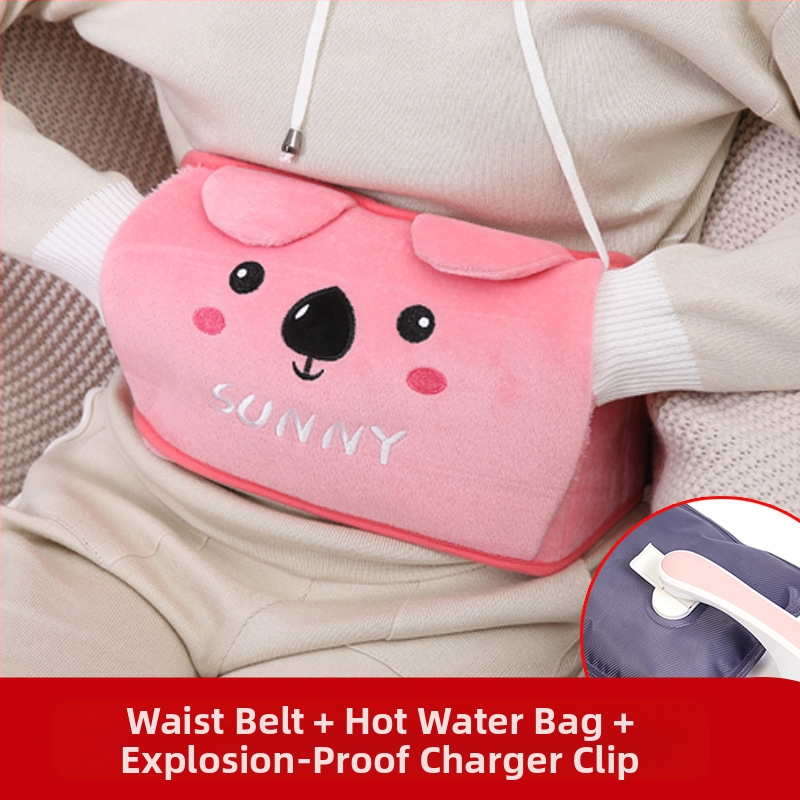 Karšto vandens maišelis, įkraunamas, sprogimui atsparus, šilto vandens maišelis, vilnonis, mielas, šiltas kūdikio mergaitės karštas kompresas, juosmens, pilvuko ir rankų šildytuvas