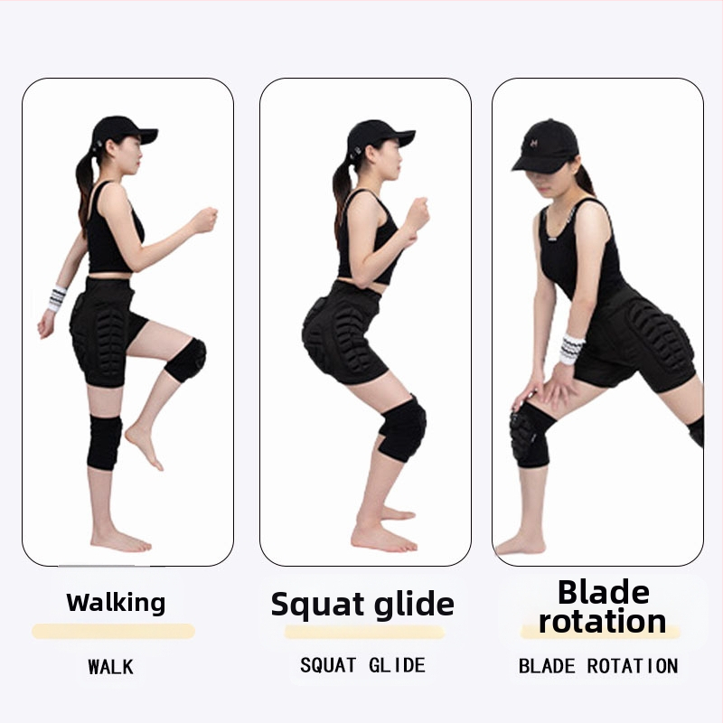 Зимни детски ски панталони за възрастни, ролкови кънки, постелка против падане, наколенки и лакътници, предпазващи от сблъсък