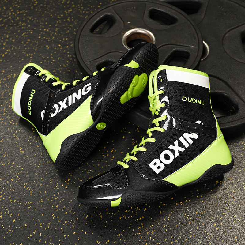 Sunkiosios atletikos imtynių bateliai, aukšti kulkšnies apsaugos, kvėpuojantys, bokso, laisvosios kovos, pritūpimų, neslystantys bateliai.