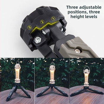 Τακτικό τρίποδο ανέμου για επιτραπέζιο εξωτερικό φωτισμό, κινητό τηλέφωνο κάμπινγκ, σταθεροποιητής μίας κάμερας με μικροσκόπιο