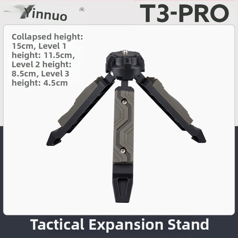 Taktikai szélállvány asztali kültéri lámpaállvány kemping mobiltelefon élő mikro egyetlen kamera stabilizátor kemping lámpaállvány